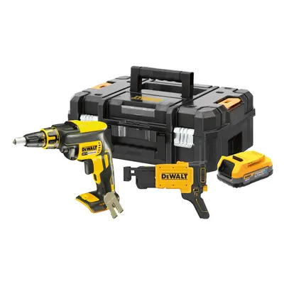 DCF620E1K DEWALT 18V AKU SÁDROKARTONÁŘSKÝ ŠROUBOVÁK S PODAVAČEM VRUTŮ, 1 X 1,7 AH BATERIE POWERS