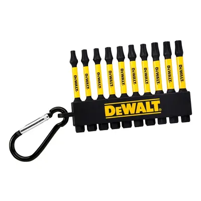 DT7275 DEWALT 10DÍLNÁ SADA TORX BITŮ S KARABINOU