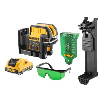 DCE0825D1G DeWALT 10,8V křížový 5-ti bový laser se zeleným paprskem 1 x 2,0 Ah