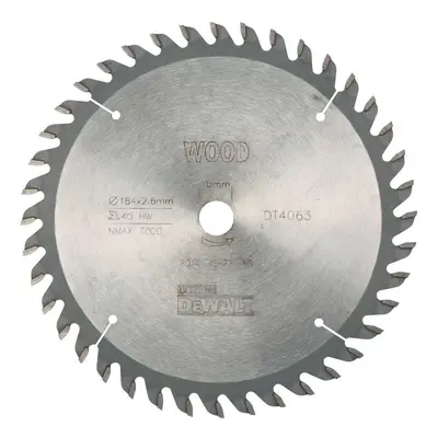 DT4063 Pilový kotouč DeWALT 184x16mm, 40zubů, ATB 10° pro univerzální řez