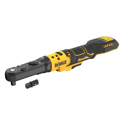 DCF510N DEWALT 18V AKU BEZUHLÍKOVÁ RÁČNA 3/8" A 1/2" S ČTVERCOVOU VÝMĚNNOU HLAVOU, BEZ BATERIE A