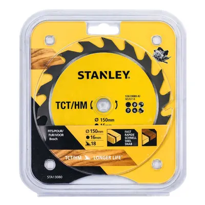 Dewalt STA13080-XJ STANLEY PILOVÝ KOTOUČ TCT / HM 150 X 16 MM, PRO PODÉLNÉ ŘEZY, 18 ZUBŮ