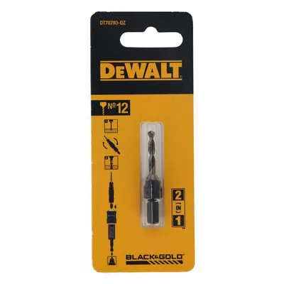 DT70793-QZ DEWALT VODÍCÍ VRTÁK (3,17 MM) SE ZÁHLUBNÍKEM PRO ŠROUBY O PRŮMĚRU 6 MM, NO12