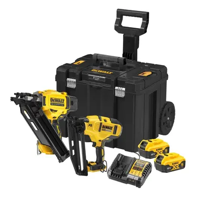 DCK246P2T DeWALT 18 VOLT AKU BEZUHLÍKOVÁ KOMBO SADA HŘEBÍKOVAČEK DCN692 A DCN660, 2 X 5,0AH AKU 