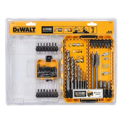 DT70757 DEWALT 55DÍLNÁ SADA VRTÁKŮ DO KOVU HSS-G A BITŮ