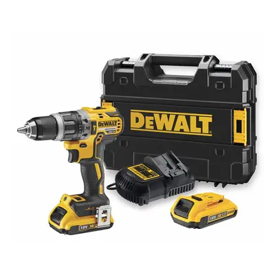 DCD796D2 DeWALT 18 VOLT AKU BEZUHLÍKOVÁ PŘÍKLEPOVÁ VRTAČKA/ŠROUBOVÁK, 2 x 2,0Ah AKU XR LI-ION, N