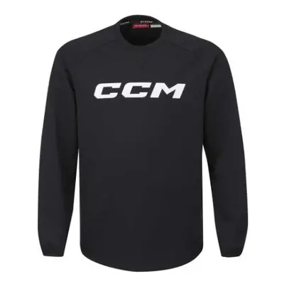 Mikina CCM Locker Room Fleece Crew SR, Senior, černá