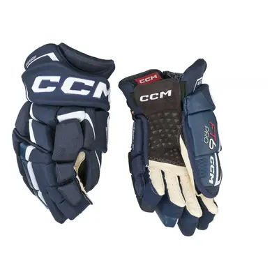 Rukavice CCM Jetspeed FT6 Pro SR, červená-bílá, Senior