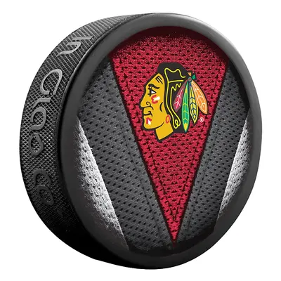 Fanouškovský puk NHL Stitch Blister (1ks), Chicago Blackhawks