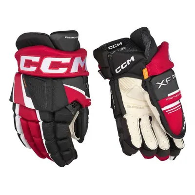 Rukavice CCM Tacks XF Pro JR, Junior, černá-červená-bílá