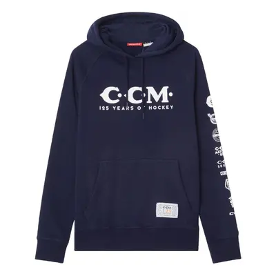 Mikina CCM Years Pullover Hoodie SR, Senior, tmavě modrá