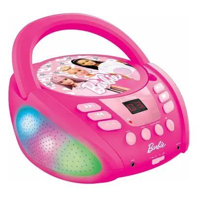 Svítící Bluetooth CD přehrávač Barbie