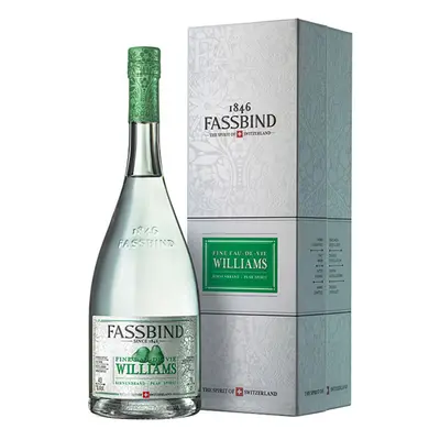 Fassbind Eau De Vie Williams Hruška 43% 0,7 l (karton)