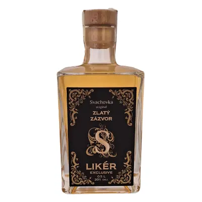 Exclusive Likér Zlatý zázvor 20% 0,5 l (holá láhev)