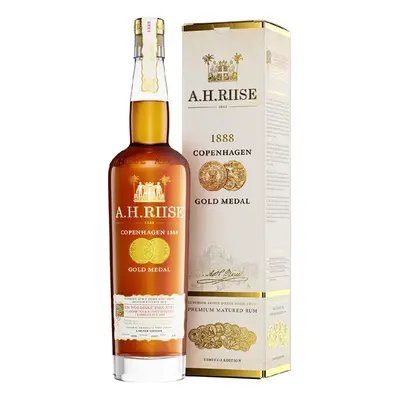 A. H. Riise 1888 Copenhagen Gold Medal Rum 40% 0,7 l (holá láhev)