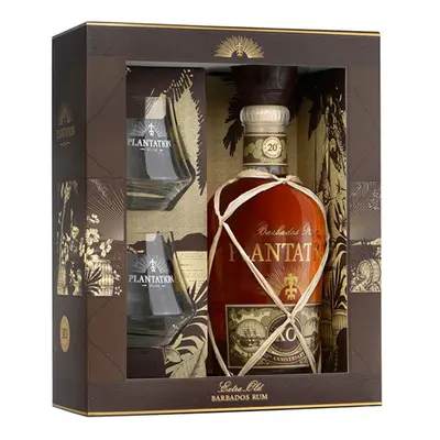 Plantation 20th Anniversary XO 40% 0,7 l (dárkové balení 2 sklenice)