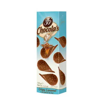 Chocola´s čokoládové chipsy s oříšky slaný karamel 125 g