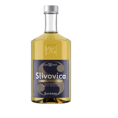 Žufánek Slivovica z dubového sudu 45% 0,5 l (holá láhev)