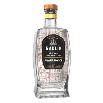 Radlík Ananasovice 43% 0,5 l (holá láhev)