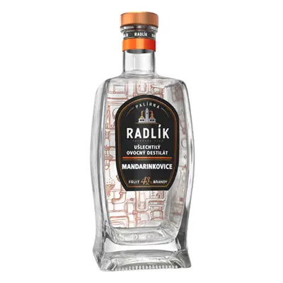 Radlík Mandarinkovice 43% 0,5 l (holá láhev)