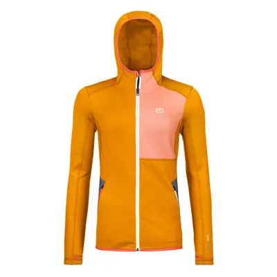 Ortovox Fleece Hoody W oranžová