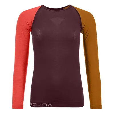 Ortovox 120 Comp Light Long Sleeve W vínová