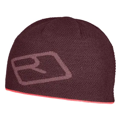 Ortovox Merino Logo Knit Beanie vínová