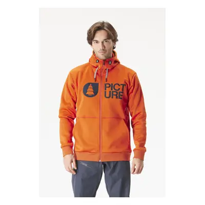 PICTURE Park Zip Tech Hoodie hnědá