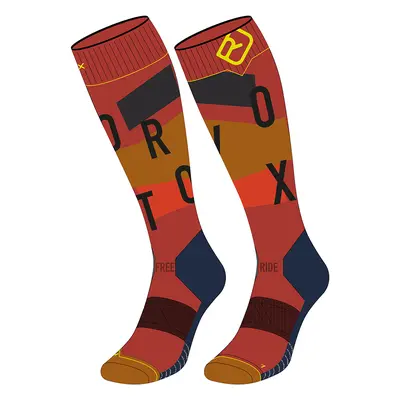 Ortovox Freeride Long Socks Cozy M červená