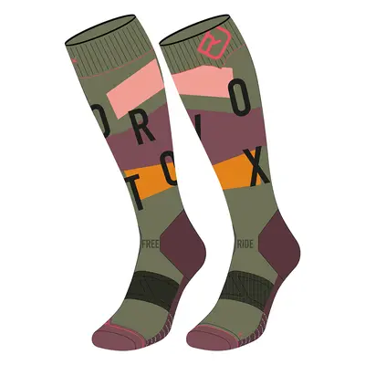 Ortovox Freeride Long Socks Cozy W zelená