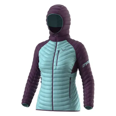 Dynafit Radical Down RDS Hooded Jacket Women fialová/tyrkysová