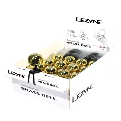 Lezyne CLASSIC BRASS MEDIUM BELL BOX žlutá/černá