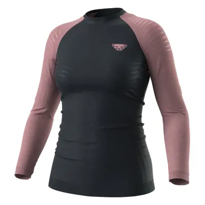 Dynafit Tour Light Merino Long Sleeve Shirt Woman černá/růžová