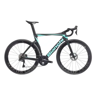 BIANCHI OLTRE Pro Ultegra Di2 50-34 RC50 black/celeste 2024 černá/tyrkysová