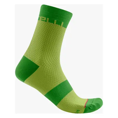 Castelli Velocissima 12 Sock žlutá/fialová