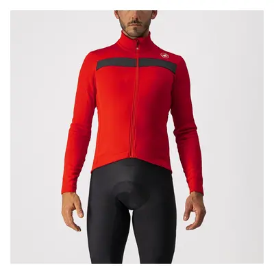 Castelli Puro FZ Jersey červená/černá