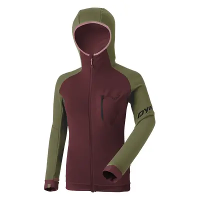 Dynafit Radical Polartec® Hooded Jacket Women červená/zelená