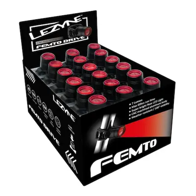 Lezyne LED FEMTO DRIVE BOX SET REAR černá