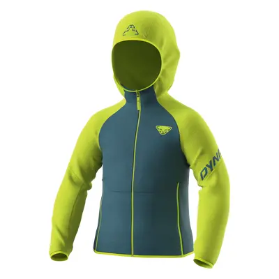 Dynafit Youngstar Polartec® Hooded Jacket Kids žlutá/zelená