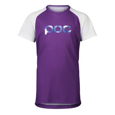 POC Y's Essential MTB Tee fialová/bílá