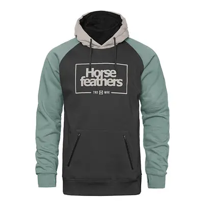 Horsefeathers SHERMAN II sweatshirt šedá/zelená