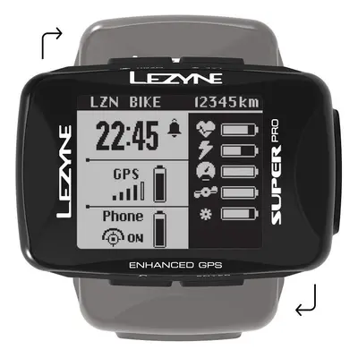 Lezyne SUPER PRO GPS černá