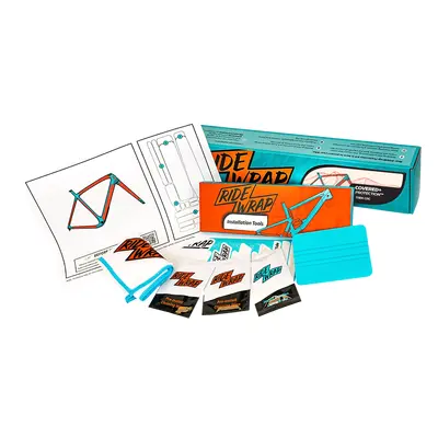 RideWrap Gloss Covered Frame Protection Kit designed to fit 2022 Trek Gravel/CX bílá