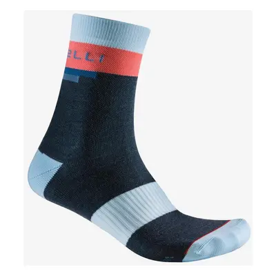 Castelli Velocissima 2 Thermal Sock modrá/růžová