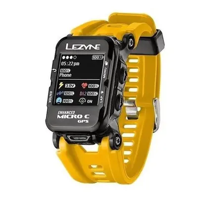 Lezyne MICRO C GPS WATCH Yellow černá