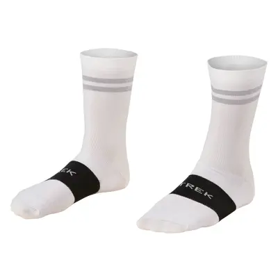 Trek Race Reflective Crew Cycling Sock bílá