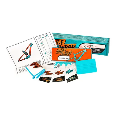 RideWrap Gloss Covered Frame Protection Kit designed to fit 2022 Trek Top Fuel bílá