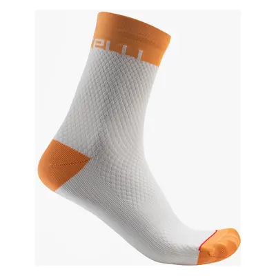 Castelli Velocissima 12 Sock bílá/oranžová