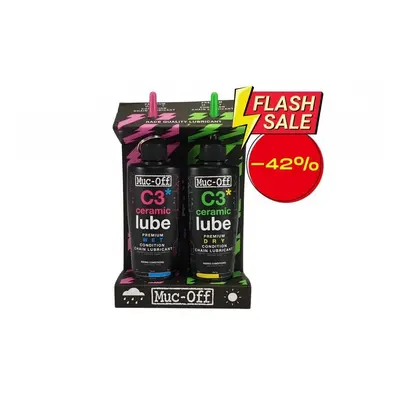 Muc-Off C3 Wet + Dry Ml Twin Pack