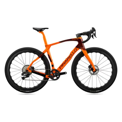 Pinarello GREVIL F9 | SHIMANO GRX825 Di2 2x12DB 2024 oranžová/šedá